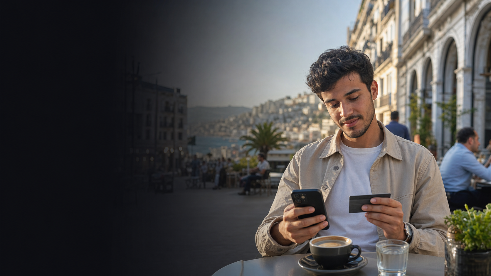 Utilisateur algérien consultant RedotPay sur mobile